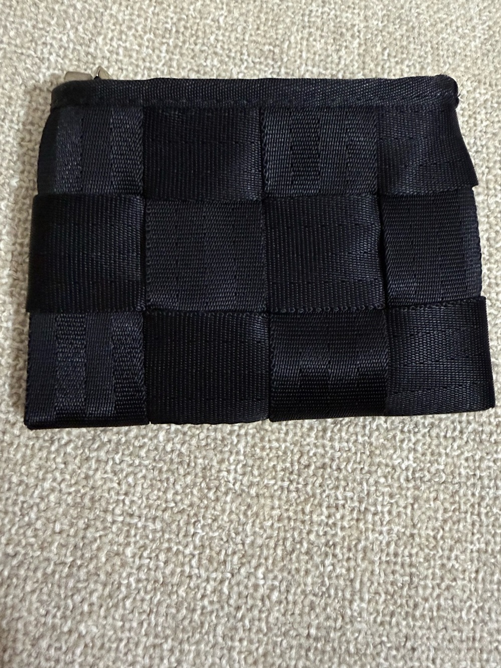 Harveys Black Woven Card Wallet